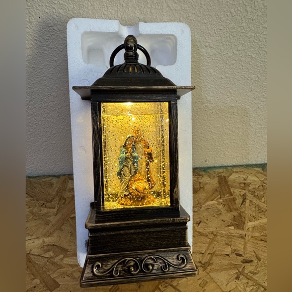 Christmas Is Forever 10.5” Santa & Friends Glitter Lantern - Picture 4 of 5